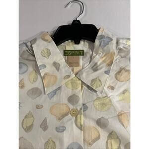 SPRIT Mens Large short sleeve button up shirt on the beach concent NEW W TAGS